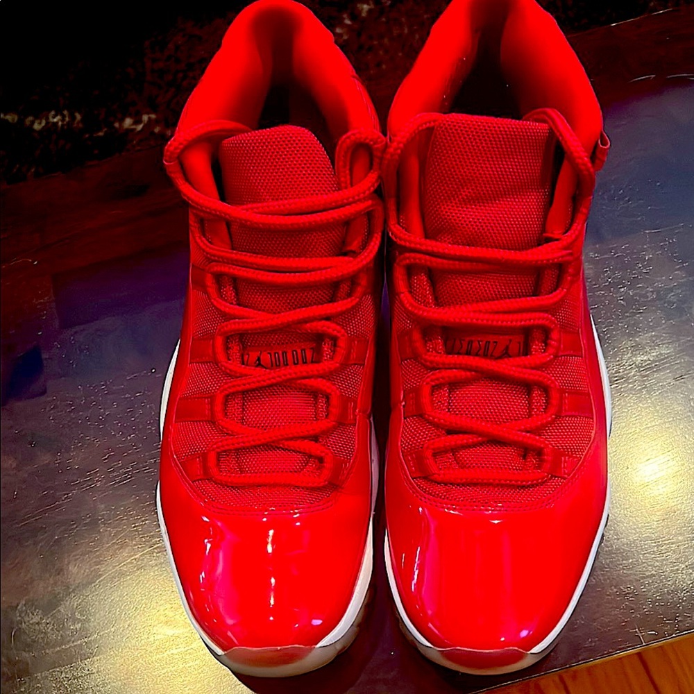 Men’s Red Jordan Sneakers with original box